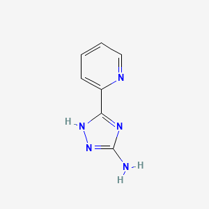 molecular formula C7H7N5 B1313792 5-(吡啶-2-基)-4H-1,2,4-三唑-3-胺 CAS No. 83417-23-6