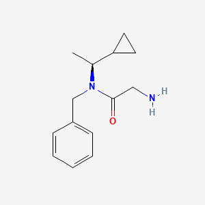 molecular formula C14H20N2O B13137940 (S)-2-amino-N-benzyl-N-(1-cyclopropylethyl)acetamide 