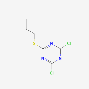 molecular formula C6H5Cl2N3S B13137967 2-(Allylthio)-4,6-dichloro-1,3,5-triazine 