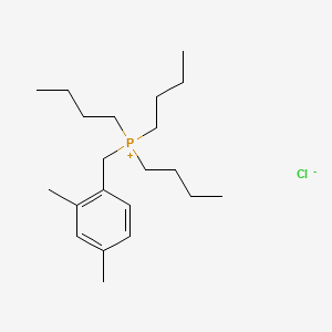 molecular formula C21H38ClP B13137986 Phosphonium, (2,4-dimethylbenzyl)tributyl-, chloride CAS No. 73790-44-0