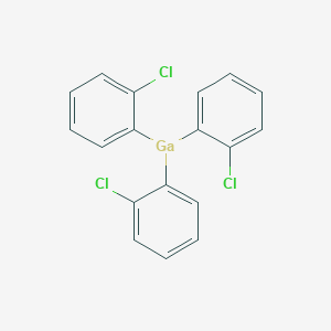 molecular formula C18H12Cl3Ga B13138024 Tris(2-chlorophenyl)gallane CAS No. 58448-04-7