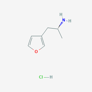 molecular formula C7H12ClNO B13138058 (R)-1-(Furan-3-YL)propan-2-amine hcl 