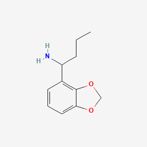 molecular formula C11H15NO2 B13138064 1-(Benzo[d][1,3]dioxol-4-yl)butan-1-amine 