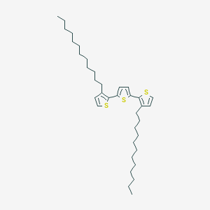 molecular formula C36H56S3 B13138071 2,5-bis(3-dodecylthiophen-2-yl)thiophene 