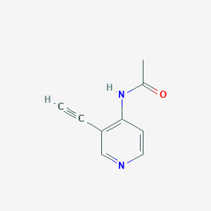 molecular formula C9H8N2O B13138074 N-(3-Ethynylpyridin-4-yl)acetamide 