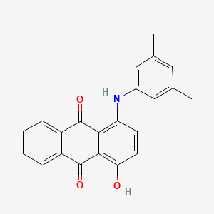 molecular formula C22H17NO3 B13138088 1-(3,5-Dimethylanilino)-4-hydroxyanthracene-9,10-dione CAS No. 499977-61-6