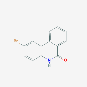 molecular formula C13H8BrNO B131381 6(5H)-Phenanthridinone, 2-bromo- CAS No. 27353-48-6