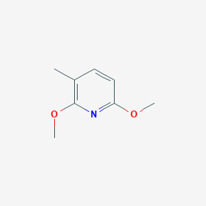 molecular formula C8H11NO2 B13138138 2,6-Dimethoxy-3-methylpyridine 