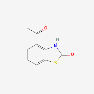 molecular formula C9H7NO2S B13138150 4-Acetylbenzo[d]thiazol-2(3H)-one 