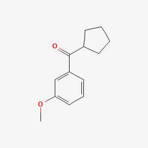 molecular formula C13H16O2 B1313817 Cyclopentyl 3-methoxyphenyl ketone CAS No. 339549-67-6
