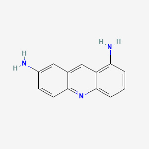 molecular formula C13H11N3 B13138182 1,7-Acridinediamine CAS No. 22593-73-3
