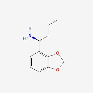 molecular formula C11H15NO2 B13138210 (S)-1-(Benzo[d][1,3]dioxol-4-yl)butan-1-amine 