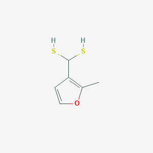 molecular formula C6H8OS2 B13138281 (2-Methyl-3-furanyl)methanedithiol 