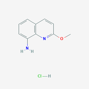 molecular formula C10H11ClN2O B13138298 2-Methoxyquinolin-8-amine hydrochloride CAS No. 7461-13-4