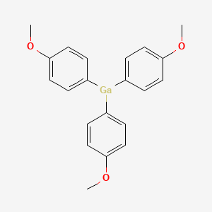 molecular formula C21H21GaO3 B13138330 Tris(4-methoxyphenyl)gallane CAS No. 58448-03-6
