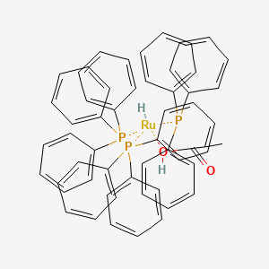 molecular formula C56H50O2P3Ru B13138405 Acetatohydrotris(triphenylphosphine)ruthenium 