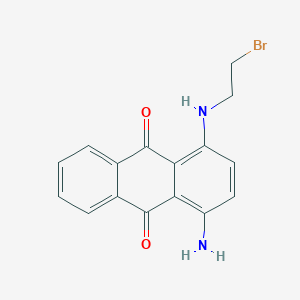 molecular formula C16H13BrN2O2 B13138433 1-Amino-4-((2-bromoethyl)amino)anthracene-9,10-dione CAS No. 92629-09-9