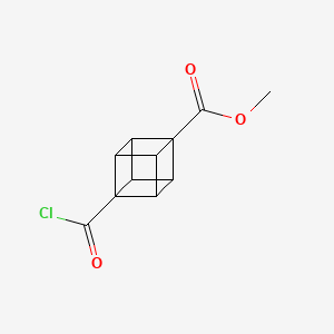 molecular formula C11H9ClO3 B13138465 Methyl 4-carbonochloridoylcubane-1-carboxylate 