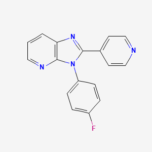 molecular formula C17H11FN4 B13138525 3-(4-Fluorophenyl)-2-(pyridin-4-yl)-3H-imidazo[4,5-b]pyridine 