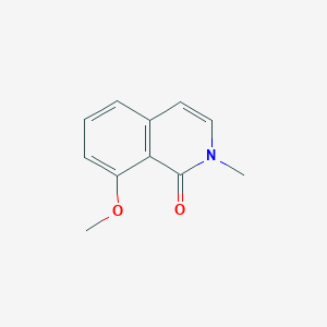 molecular formula C11H11NO2 B13138533 8-Methoxy-2-methylisoquinolin-1(2H)-one 
