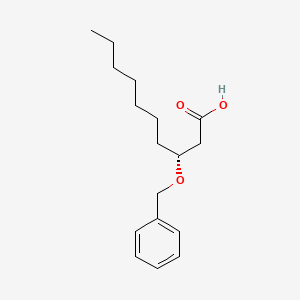 molecular formula C17H26O3 B13138584 (R)-3-(Benzyloxy)decanoicacid 