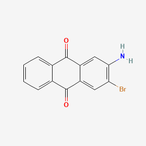 molecular formula C14H8BrNO2 B13138614 2-Amino-3-bromoanthraquinone CAS No. 6337-00-4