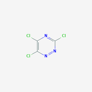 molecular formula C3Cl3N3 B1313864 3,5,6-Trichloro-1,2,4-triazine CAS No. 873-41-6