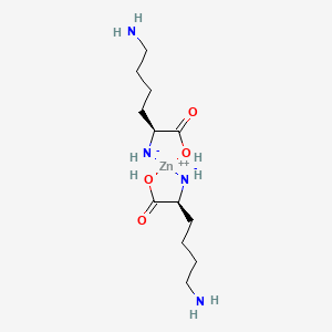 molecular formula C12H26N4O4Zn B13138653 zinc;[(1S)-5-amino-1-carboxypentyl]azanide 