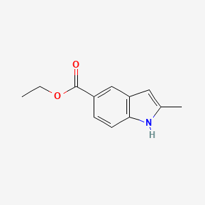 molecular formula C12H13NO2 B1313868 ethyl 2-methyl-1H-indole-5-carboxylate CAS No. 53600-12-7
