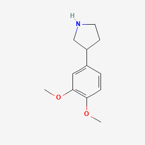 molecular formula C12H17NO2 B1313869 3-(3,4-DIMETHOXYPHENYL)PYRROLIDINE CAS No. 38175-31-4