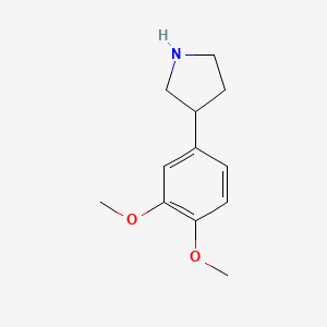 molecular formula C12H17NO2 B1313869 3-(3,4-Dimethoxy-phenyl)-pyrrolidine CAS No. 38175-31-4