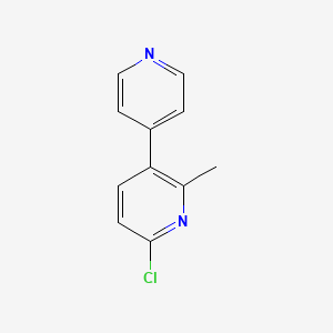 molecular formula C11H9ClN2 B13138715 6-Chloro-2-methyl-3,4'-bipyridine CAS No. 88976-11-8