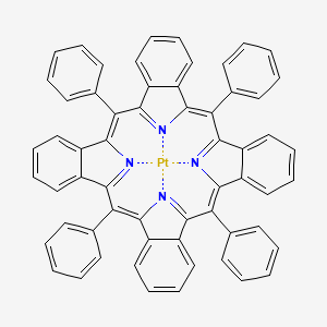 molecular formula C60H36N4Pt B13138734 Platium(II) 5,10,15,20-tetraphenyltetrabenzoporphyrin 