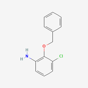 molecular formula C13H12ClNO B1313879 2-(苄氧基)-3-氯苯胺 CAS No. 59360-19-9
