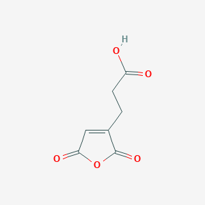 molecular formula C7H6O5 B13138809 3-(2,5-Dioxo-2,5-dihydrofuran-3-yl)propanoic acid 