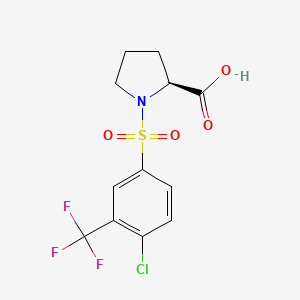 molecular formula C12H11ClF3NO4S B13138824 C12H11ClF3NO4S 