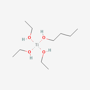 molecular formula C10H28O4Ti B13138830 Butoxytriethoxytitanium CAS No. 93918-91-3
