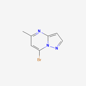 molecular formula C7H6BrN3 B13138874 7-Bromo-5-methylpyrazolo[1,5-a]pyrimidine 