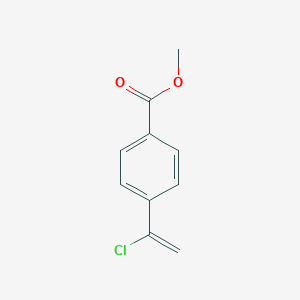 molecular formula C10H9ClO2 B13138880 Benzoicacid,4-(1-chloroethenyl)-,methylester 