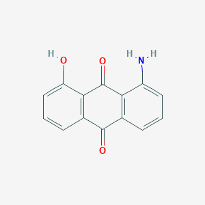 molecular formula C14H9NO3 B13138885 1-Amino-8-hydroxyanthracene-9,10-dione CAS No. 63572-76-9