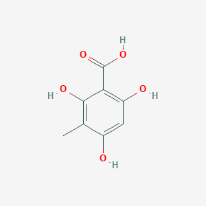 molecular formula C8H8O5 B13138902 Benzoic acid, 2,4,6-trihydroxy-3-methyl- CAS No. 95124-62-2