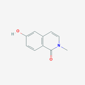 molecular formula C10H9NO2 B13138906 6-Hydroxy-2-methylisoquinolin-1(2H)-one 