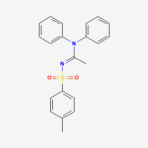 molecular formula C21H20N2O2S B13138916 N,N-Diphenyl-N'-tosylacetimidamide 