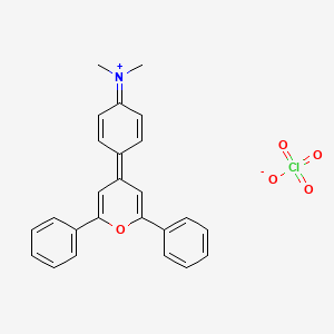 molecular formula C25H22ClNO5 B1313895 4-(4-(Dimethylamino)phenyl)-2,6-diphenylpyrylium perchlorate 