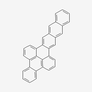 molecular formula C32H18 B13138972 Dibenzo(FG,WX)hexacene CAS No. 192-60-9
