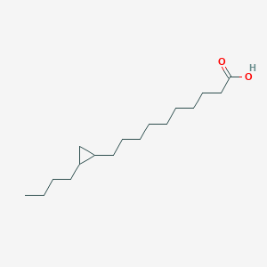 molecular formula C17H32O2 B13138988 10-(2-Butylcyclopropyl)decanoic acid CAS No. 676614-06-5
