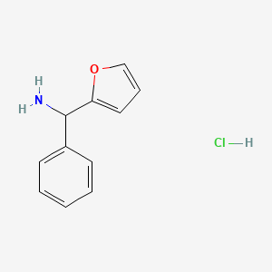 molecular formula C11H12ClNO B1313900 Furan-2-yl(phenyl)methanamine hydrochloride CAS No. 53387-67-0