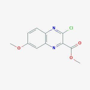 molecular formula C11H9ClN2O3 B1313902 Methyl 3-chloro-7-methoxyquinoxaline-2-carboxylate CAS No. 59956-08-0
