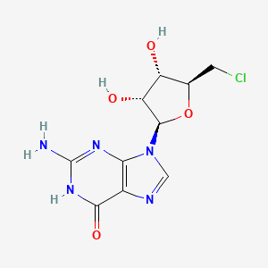 molecular formula C10H12ClN5O4 B13139033 5'-Chloro-5'-deoxyguanosine CAS No. 21017-09-4
