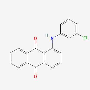 molecular formula C20H12ClNO2 B13139034 1-(3-Chloroanilino)anthracene-9,10-dione CAS No. 2944-21-0